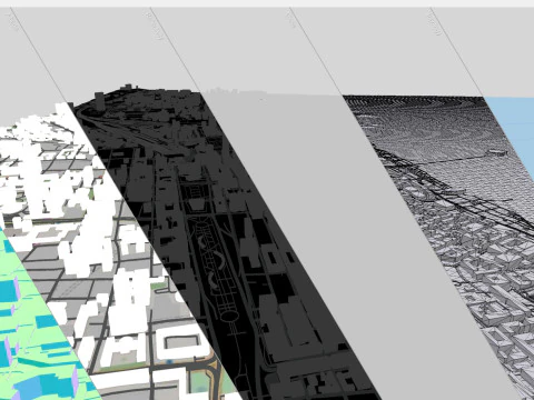 Şehir manzarası Bak&uuml; Azerbaycan 3D Model