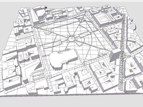 Будапешт Парк II Янош Пал папа тер Венгрия 3D Модель