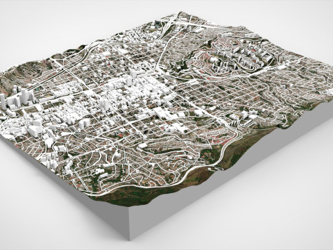 委内瑞拉加拉加斯城市景观 3D 模型
