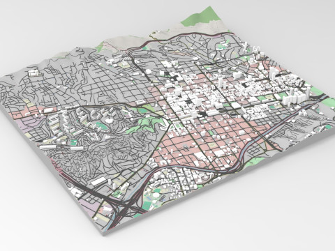 委内瑞拉加拉加斯城市景观 3D 模型