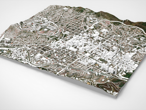 委内瑞拉加拉加斯城市景观 3D 模型