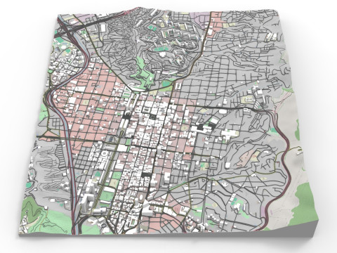 委内瑞拉加拉加斯城市景观 3D 模型