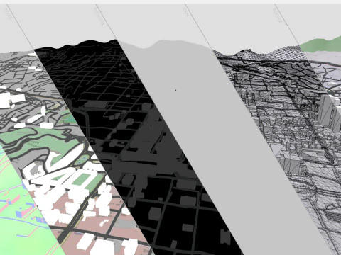 सिटीस्केप कराकस वेनेज़ुएला 3D मॉडल