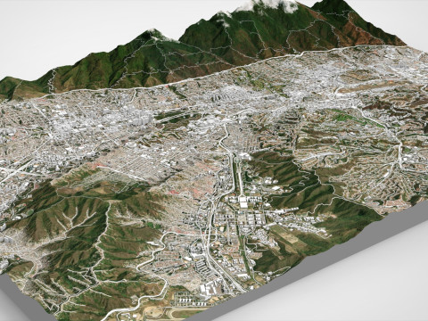 委内瑞拉加拉加斯城市景观 3D 模型
