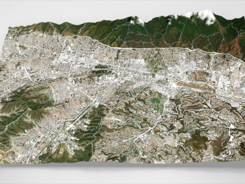 委内瑞拉加拉加斯城市景观 3D 模型