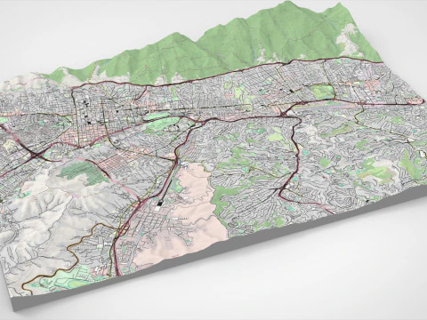 Cityscape Caracas Venezuela 3D Model