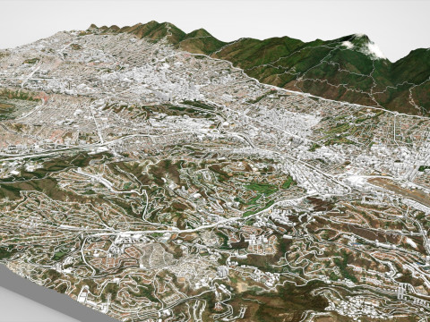 委内瑞拉加拉加斯城市景观 3D 模型