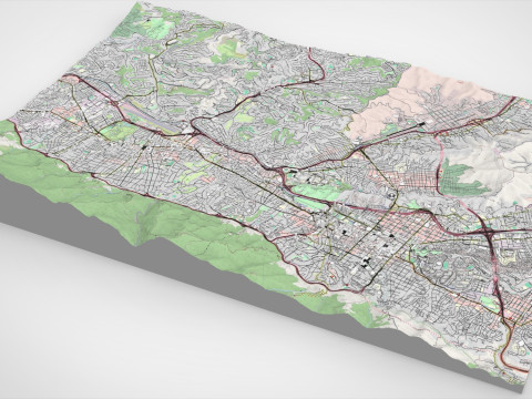 委内瑞拉加拉加斯城市景观 3D 模型