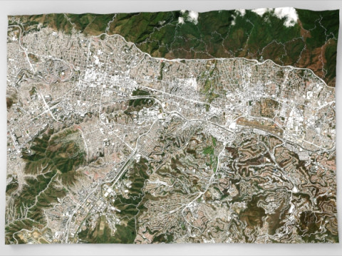 委内瑞拉加拉加斯城市景观 3D 模型