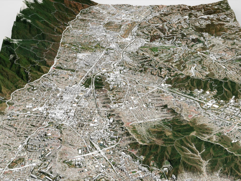委内瑞拉加拉加斯城市景观 3D 模型