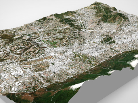 委内瑞拉加拉加斯城市景观 3D 模型