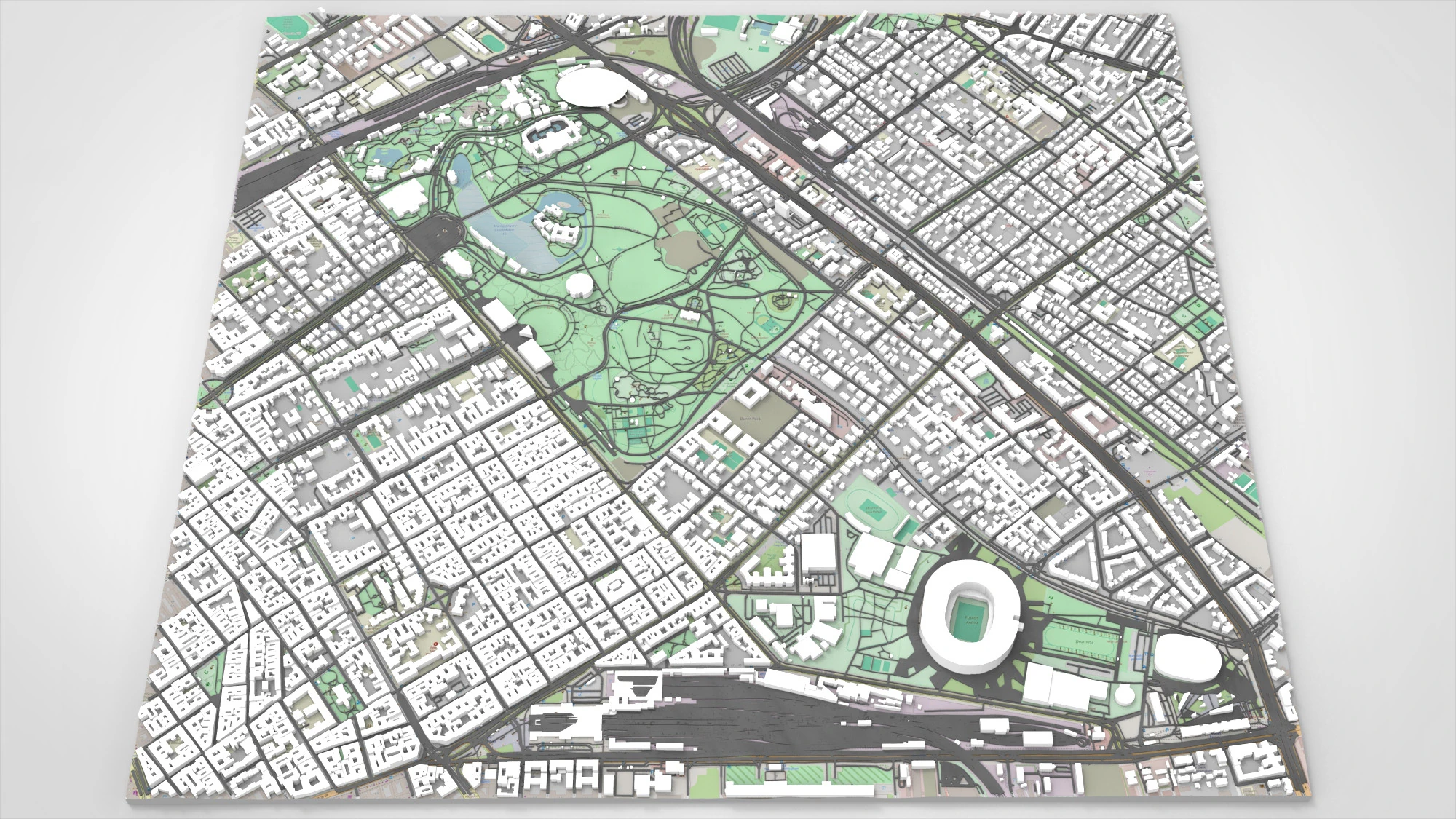 Parco Varosliget Budapest Ungheria Modello 3D .c4d .max .obj .3ds .fbx .stl .blend