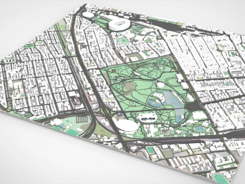 Parco Varosliget Budapest Ungheria Modello 3D