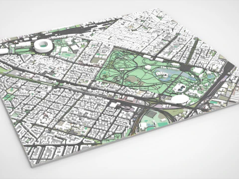 Parco Varosliget Budapest Ungheria Modello 3D