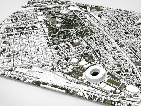 Parco Varosliget Budapest Ungheria Modello 3D