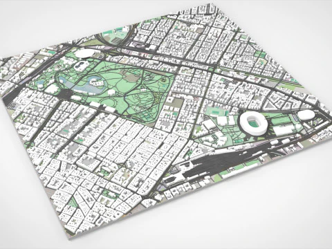 Parco Varosliget Budapest Ungheria Modello 3D