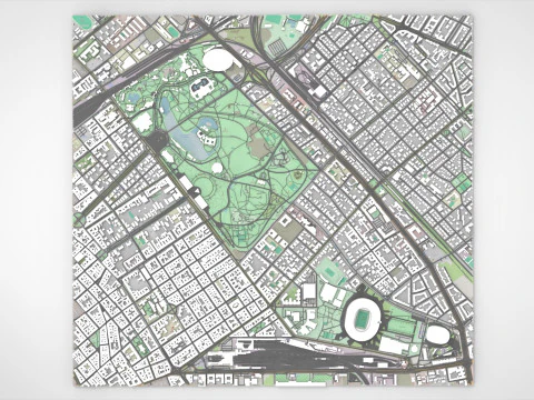 Parco Varosliget Budapest Ungheria Modello 3D