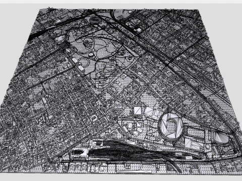 Parco Varosliget Budapest Ungheria Modello 3D