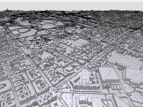 Parco Varosliget Budapest Ungheria Modello 3D