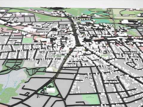 Stadtbild Keene New Hampshire Vereinigte Staaten 3D Modell