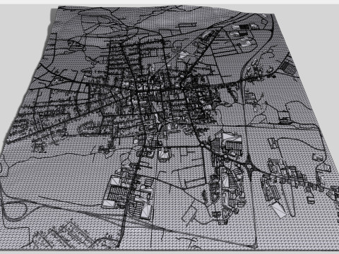 Stadtbild Keene New Hampshire Vereinigte Staaten 3D Modell