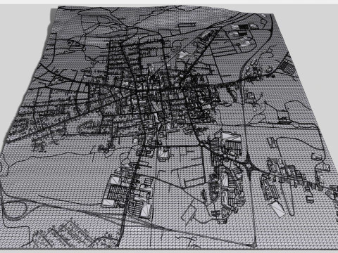 Paesaggio urbano Keene New Hampshire Stati Uniti Modello 3D
