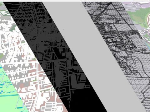 Paesaggio urbano Keene New Hampshire Stati Uniti Modello 3D