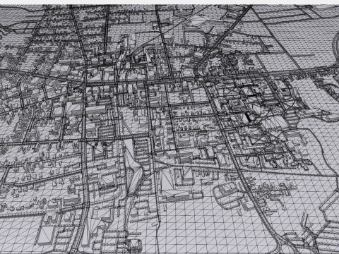 Stadtbild Keene New Hampshire Vereinigte Staaten 3D Modell
