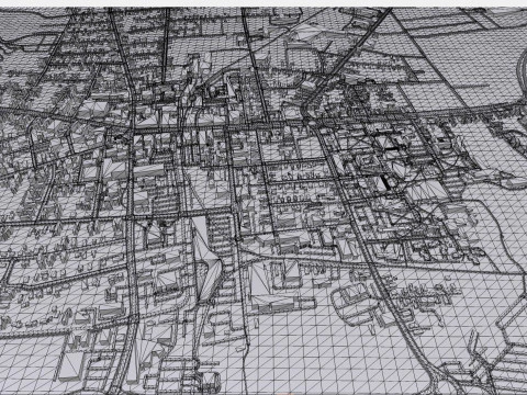 Paesaggio urbano Keene New Hampshire Stati Uniti Modello 3D