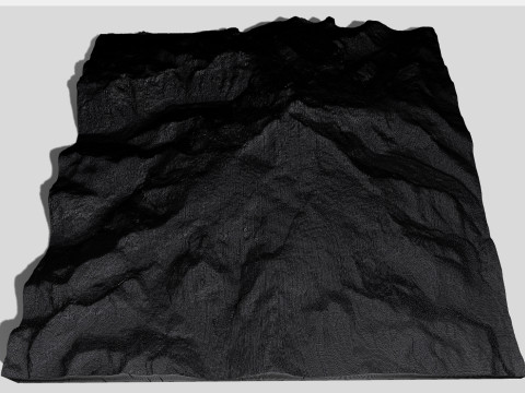 Paisagem montanhosa Vulc&atilde;o Tronador Cordilheira dos Andes Chile Modelo 3D