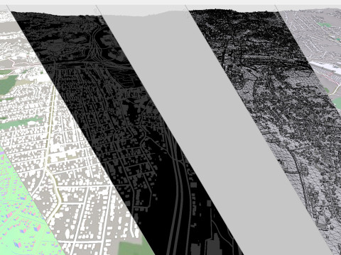 सिटीस्केप वॉटरबरी कनेक्टिकट संयुक्त राज्य अमेरिका 3D मॉडल