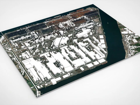 Kokancho Fukuyama Hiroshima Jepang Model 3D