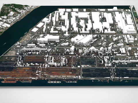 Kokancho Fukuyama Hiroshima Jepang Model 3D