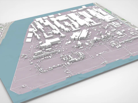 Kokancho Fukuyama Hiroshima Jepang Model 3D