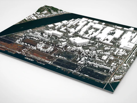 Kokancho Fukuyama Hiroshima Jepang Model 3D