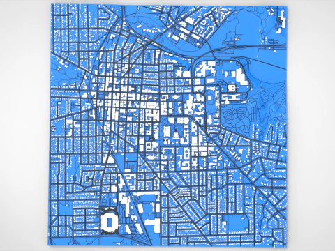 Міський пейзаж Енн-Арбор, округ Вашингтон, Мічиган, США 3D Модель