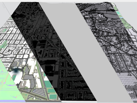 Cityscape Ann Arbor Washtenaw County Michigan United States 3D Model