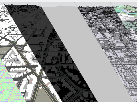 Cityscape Ann Arbor Washtenaw County Michigan United States 3D Model