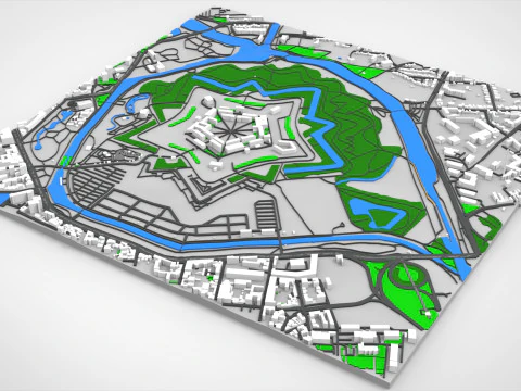 La Cittadella di Lille Francia Modello 3D