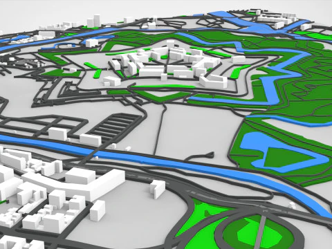 La Cittadella di Lille Francia Modello 3D