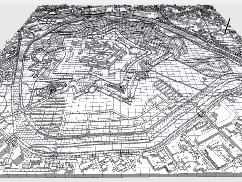 La Cittadella di Lille Francia Modello 3D