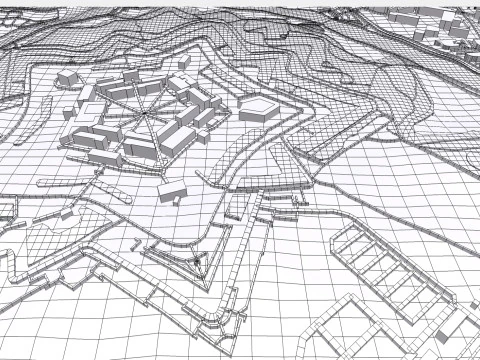 La Cittadella di Lille Francia Modello 3D