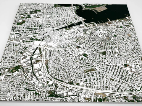 Cityscape Providence United States 3D Model