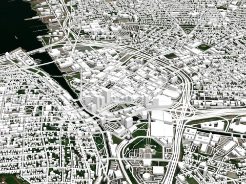 Cityscape Providence United States 3D Model