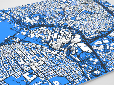 Paesaggio urbano Providence Stati Uniti Modello 3D