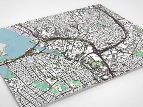 Paesaggio urbano Providence Stati Uniti Modello 3D