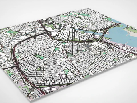 Cityscape Providence United States 3D Model