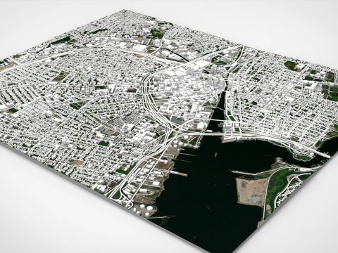 Cityscape Providence United States 3D Model