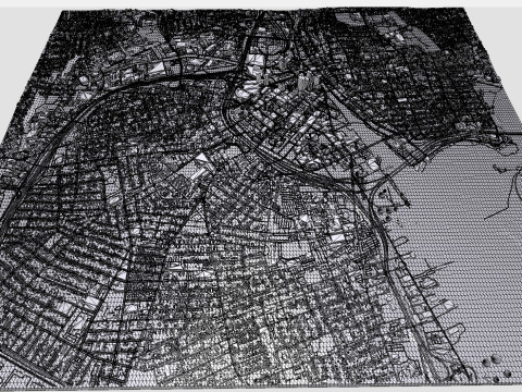 Paesaggio urbano Providence Stati Uniti Modello 3D