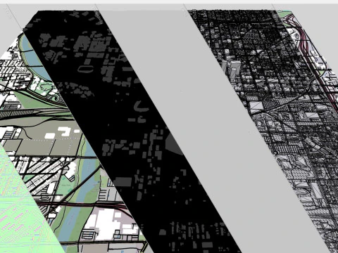 Paesaggio urbano Indianapolis Stati Uniti Modello 3D